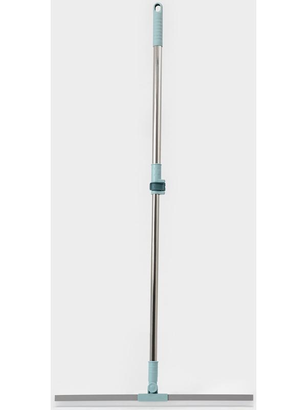 Водосгон для пола, силиконовый, поворотный сгон 49 см, черенок нержавеющая сталь 58-97 см