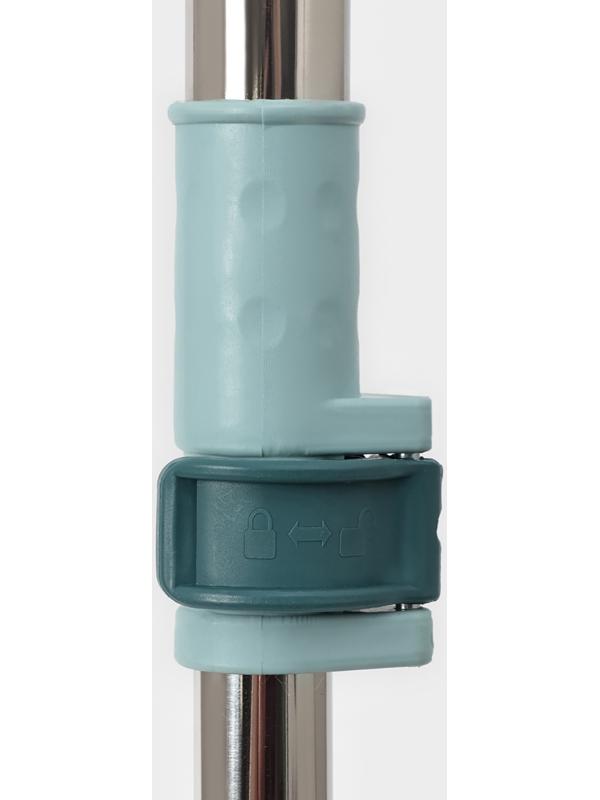 Водосгон для пола, силиконовый, поворотный сгон 49 см, черенок нержавеющая сталь 58-97 см