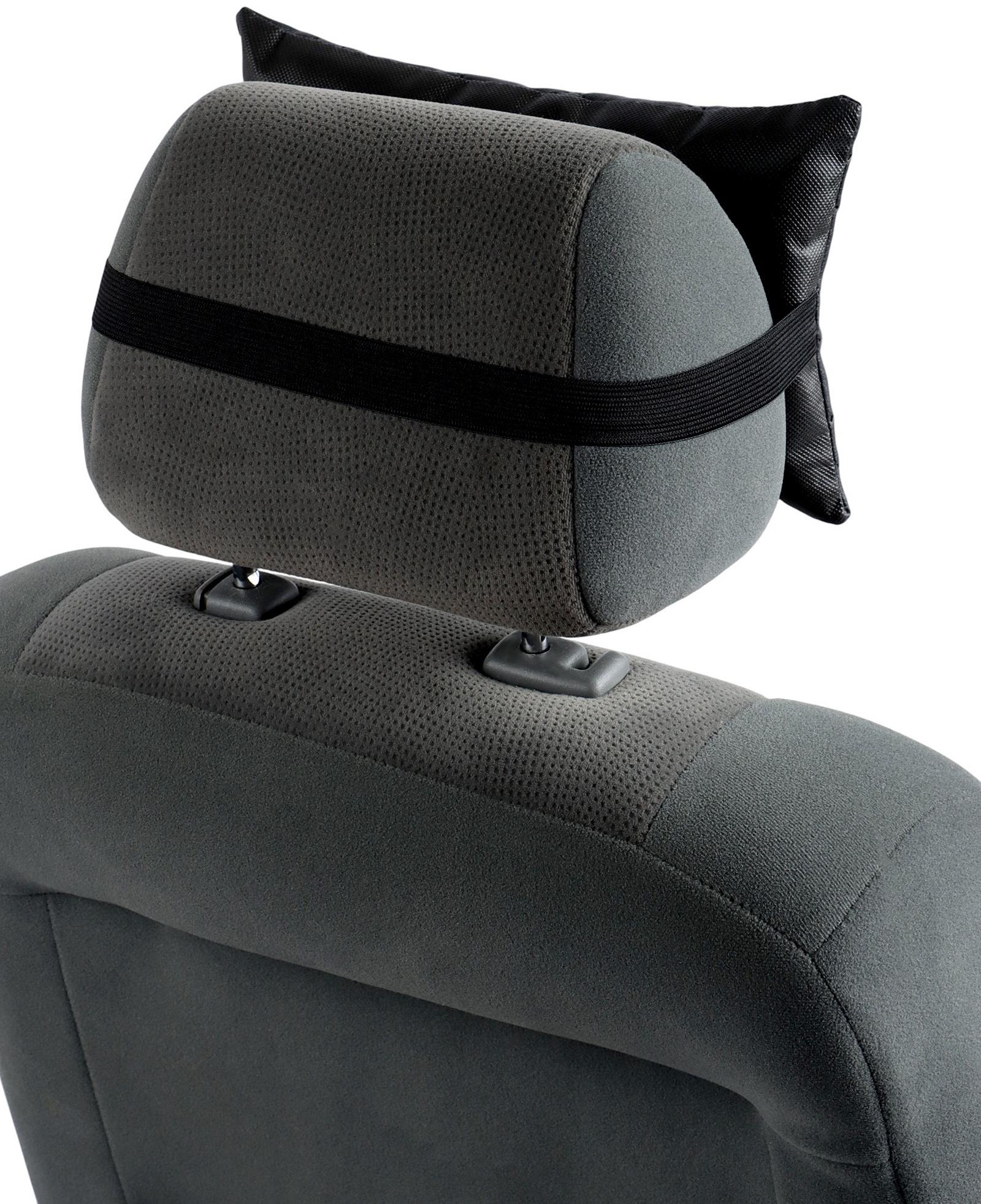 Подушка на подголовник автомобиля, набор 2 шт., черный