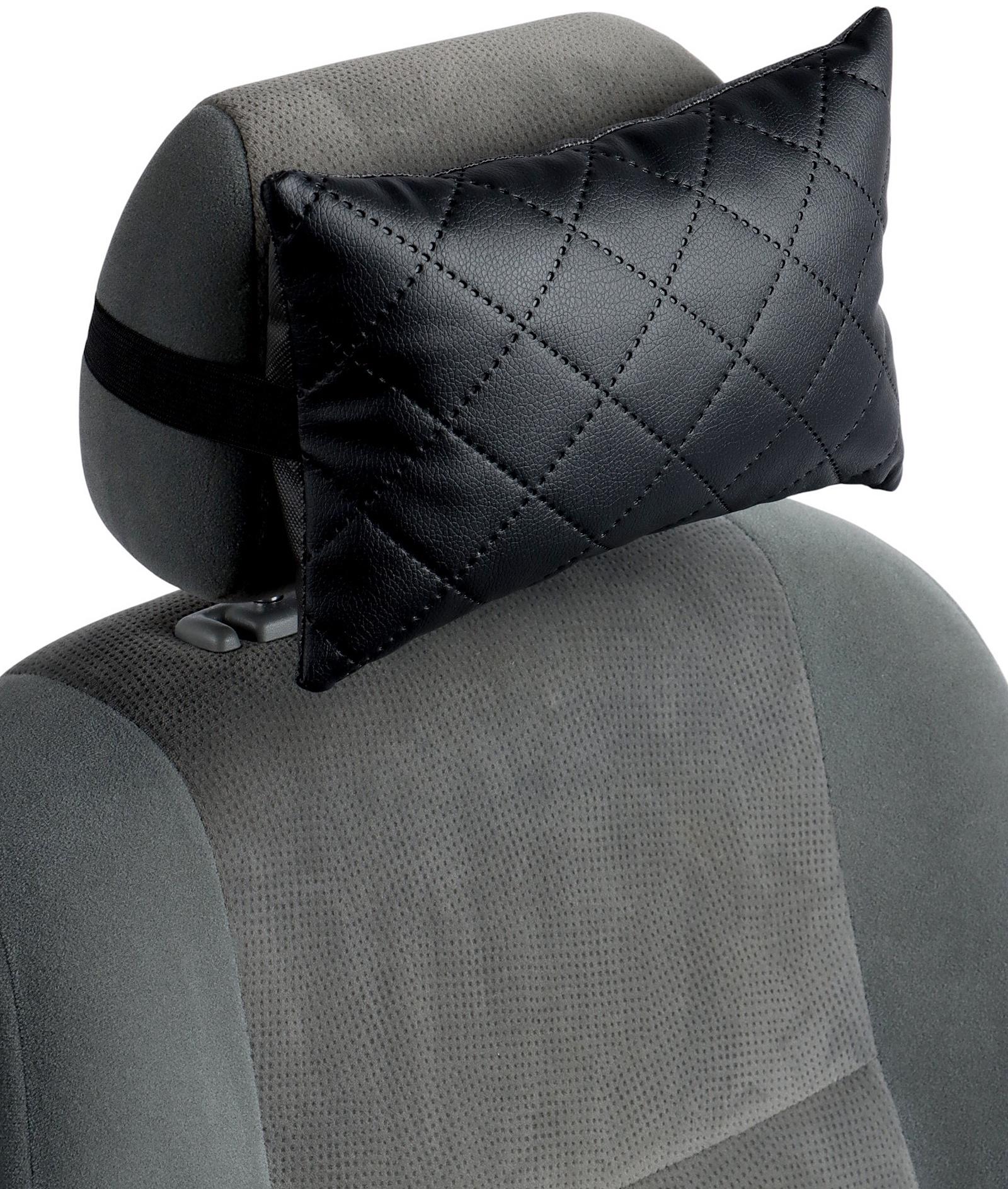 Подушка на подголовник автомобиля, набор 2 шт., черный