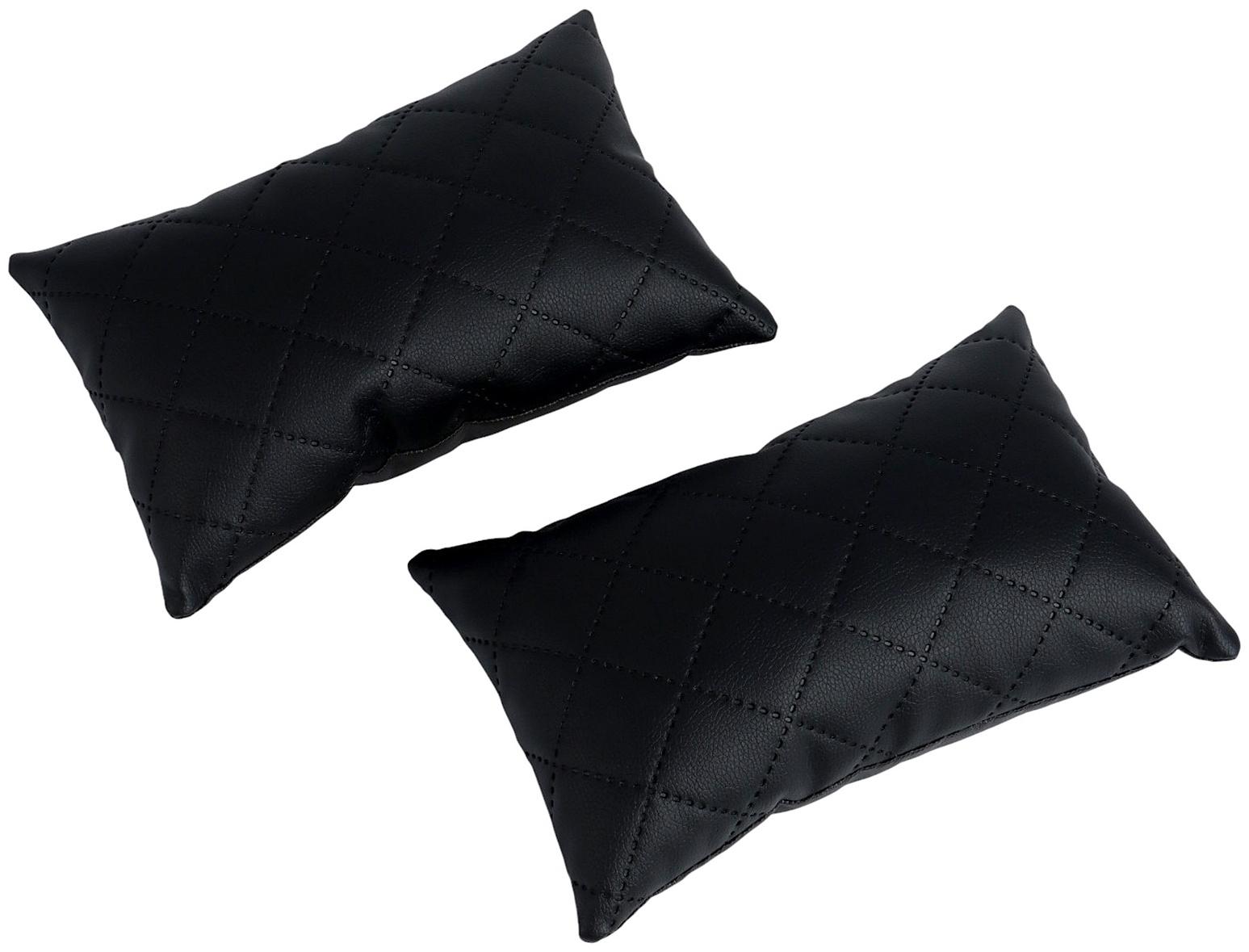 Подушка на подголовник автомобиля, набор 2 шт., черный
