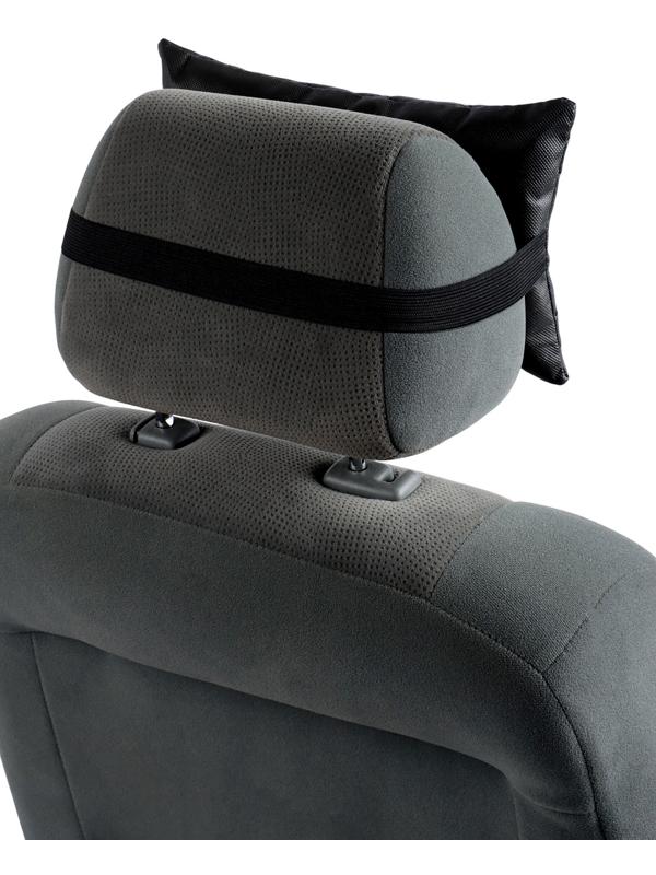 Подушка на подголовник автомобиля, набор 2 шт., черный