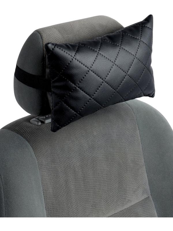 Подушка на подголовник автомобиля, набор 2 шт., черный