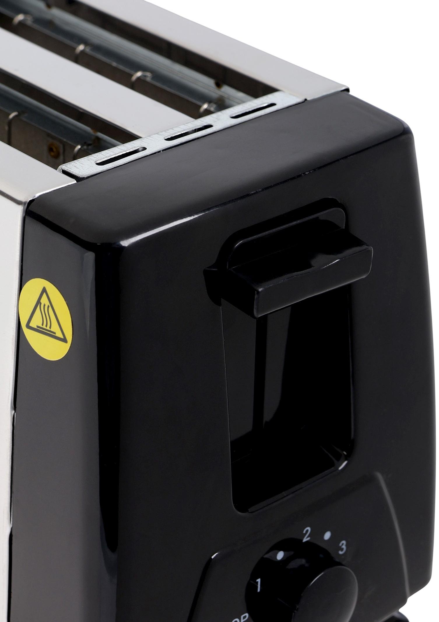 Тостер LT-03, 750 Вт, 6 режимов прожарки, 2 тоста, серебристый