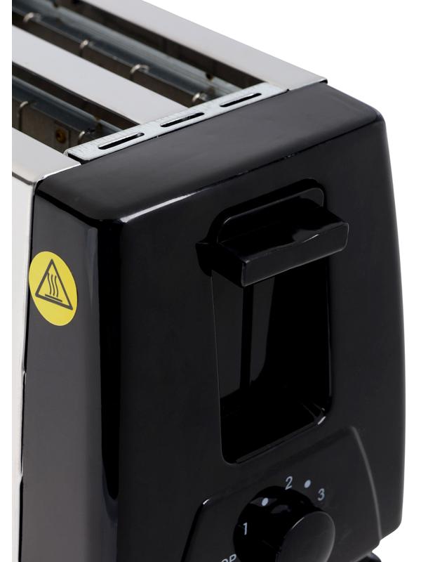 Тостер LT-03, 750 Вт, 6 режимов прожарки, 2 тоста, серебристый