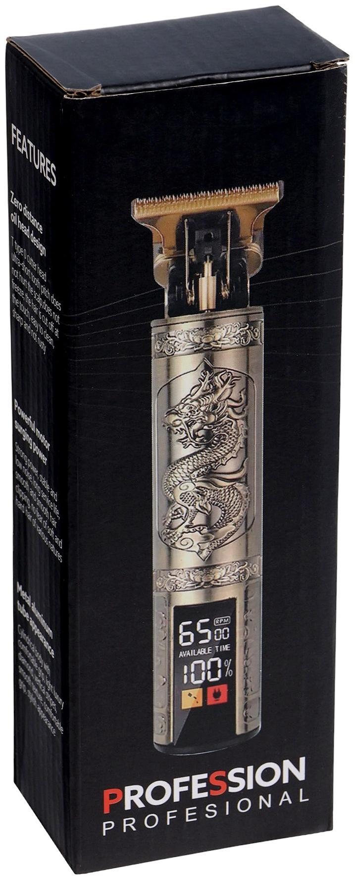 Машинка для стрижки LTRI-29, портативная, 600 мАч, 3 насадки, дисплей, USB