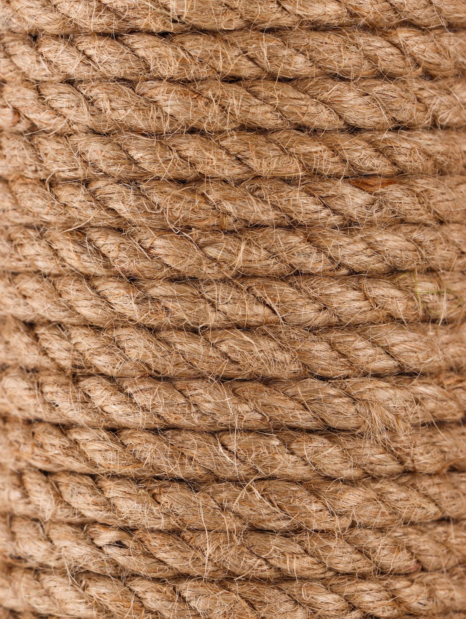 Когтеточка «Зверьё Моё» c гамаком, 40×40×50 см, джут, розовая пантера