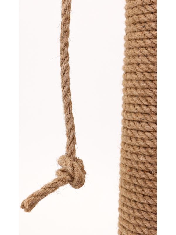 Когтеточка «Зверьё Моё» c гамаком, 40×40×50 см, джут, розовая пантера