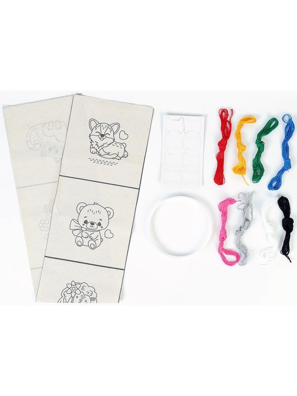 Набор для творчества. Вышивка на холсте «Весёлая компания»