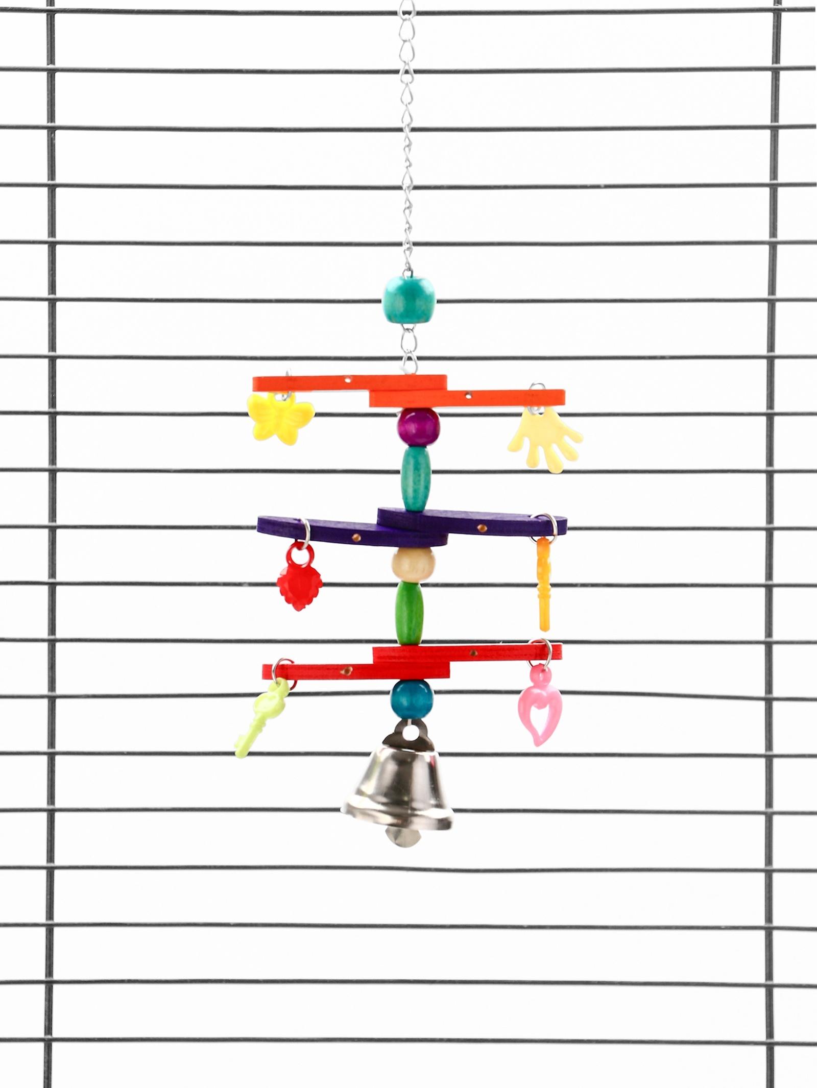 Игрушка для птиц «Перекладина» микс цветов