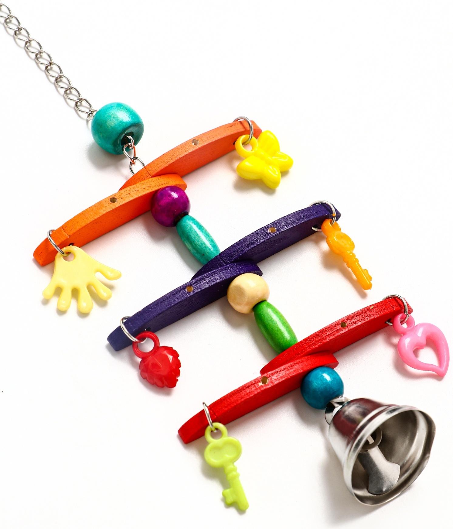 Игрушка для птиц «Перекладина» микс цветов