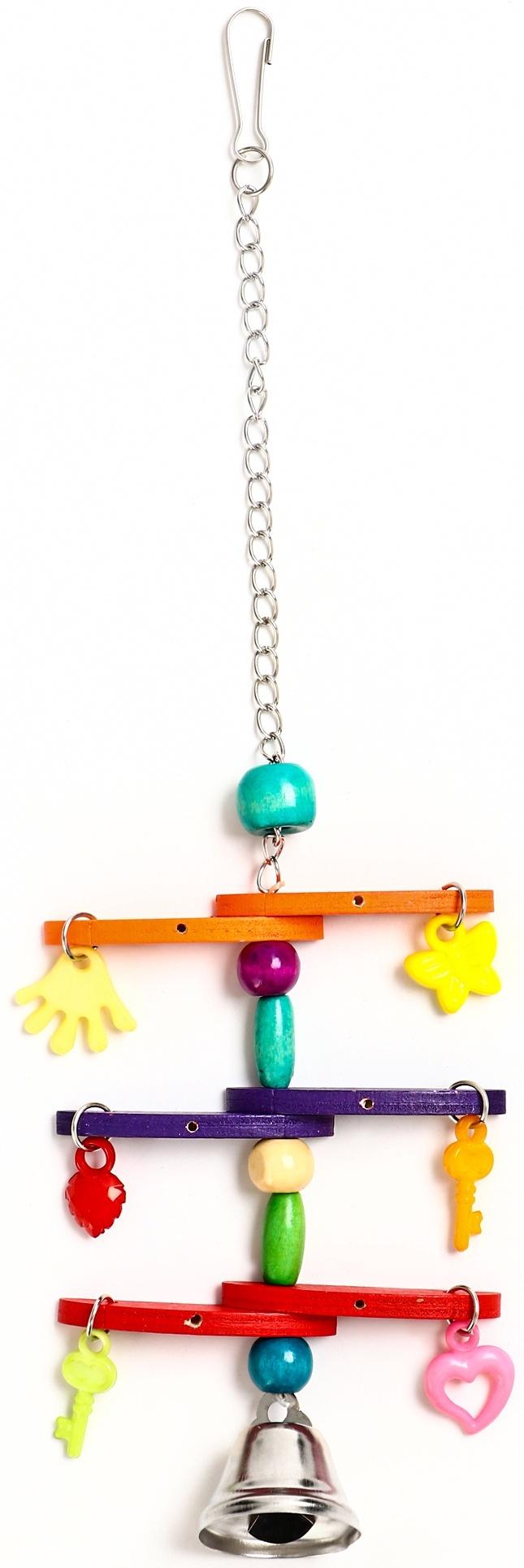 Игрушка для птиц «Перекладина» микс цветов