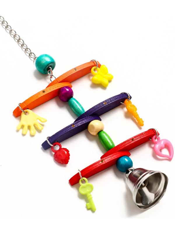 Игрушка для птиц «Перекладина» микс цветов