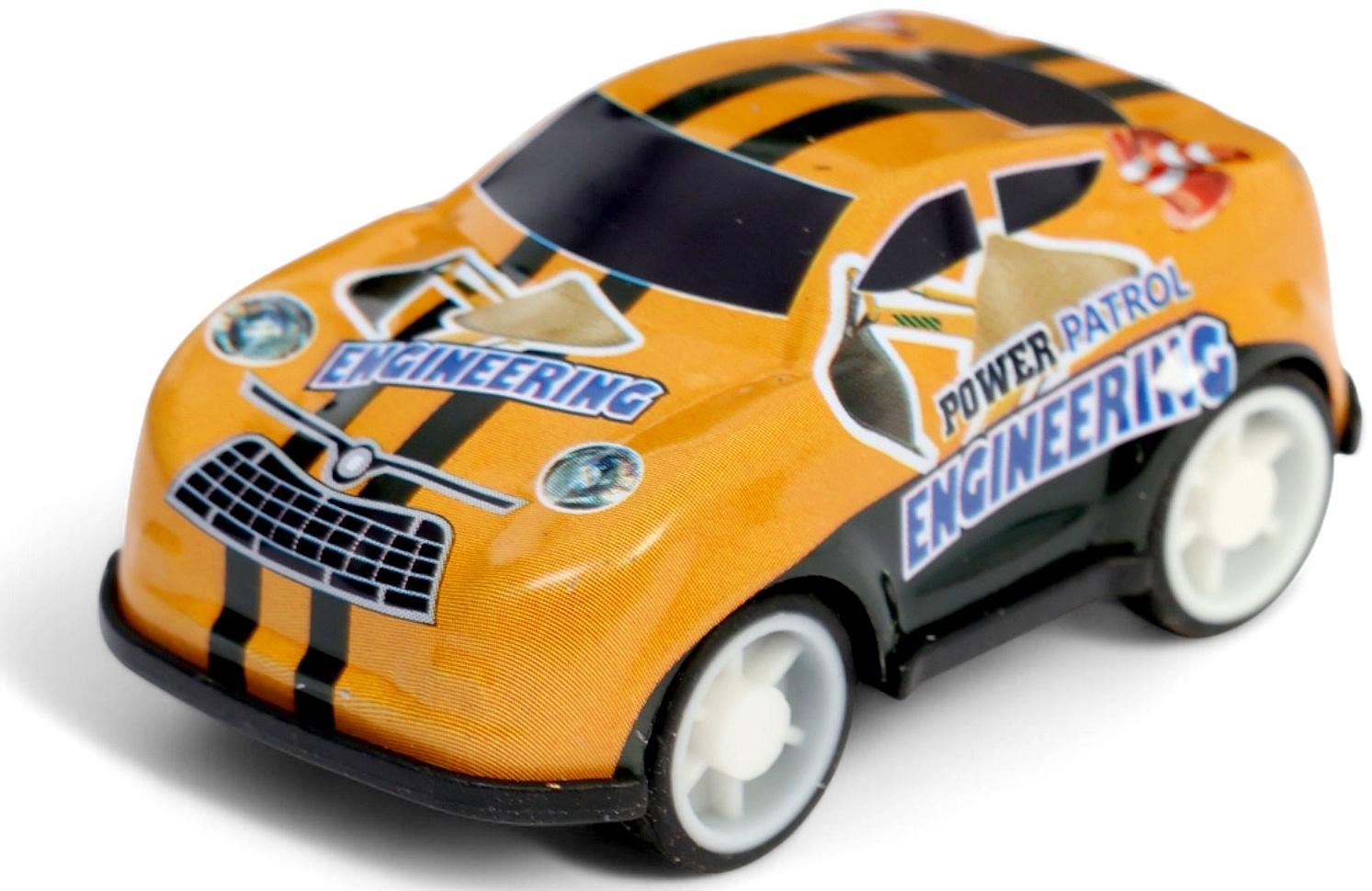 Машинка металлическая в яйце «Крути и гони», набор 12 шт., с рулеткой