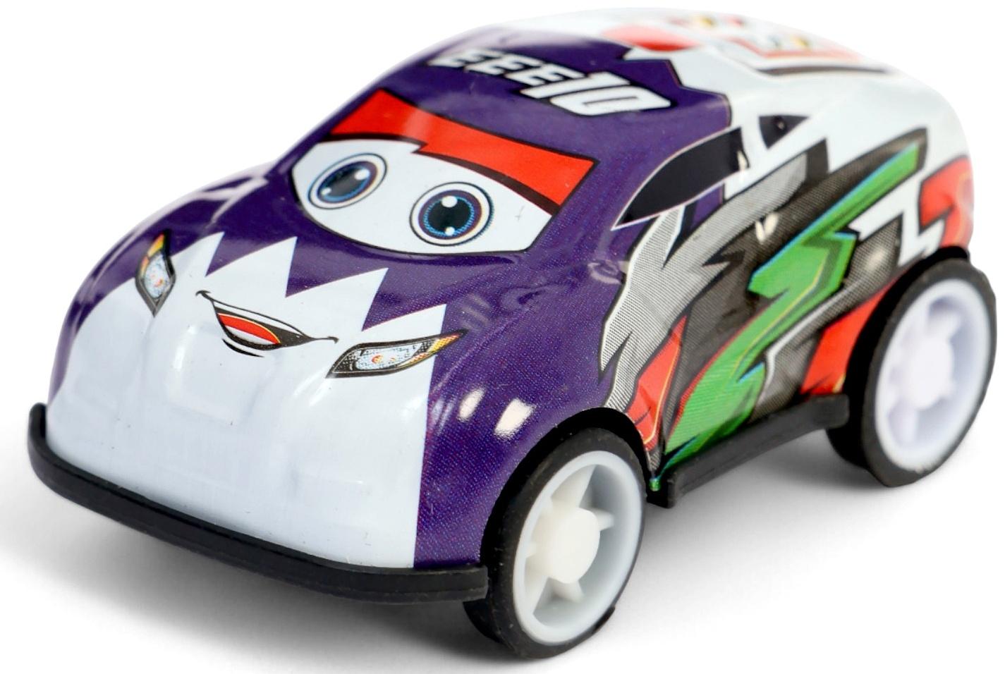 Машинка металлическая в яйце «Крути и гони», набор 12 шт., с рулеткой