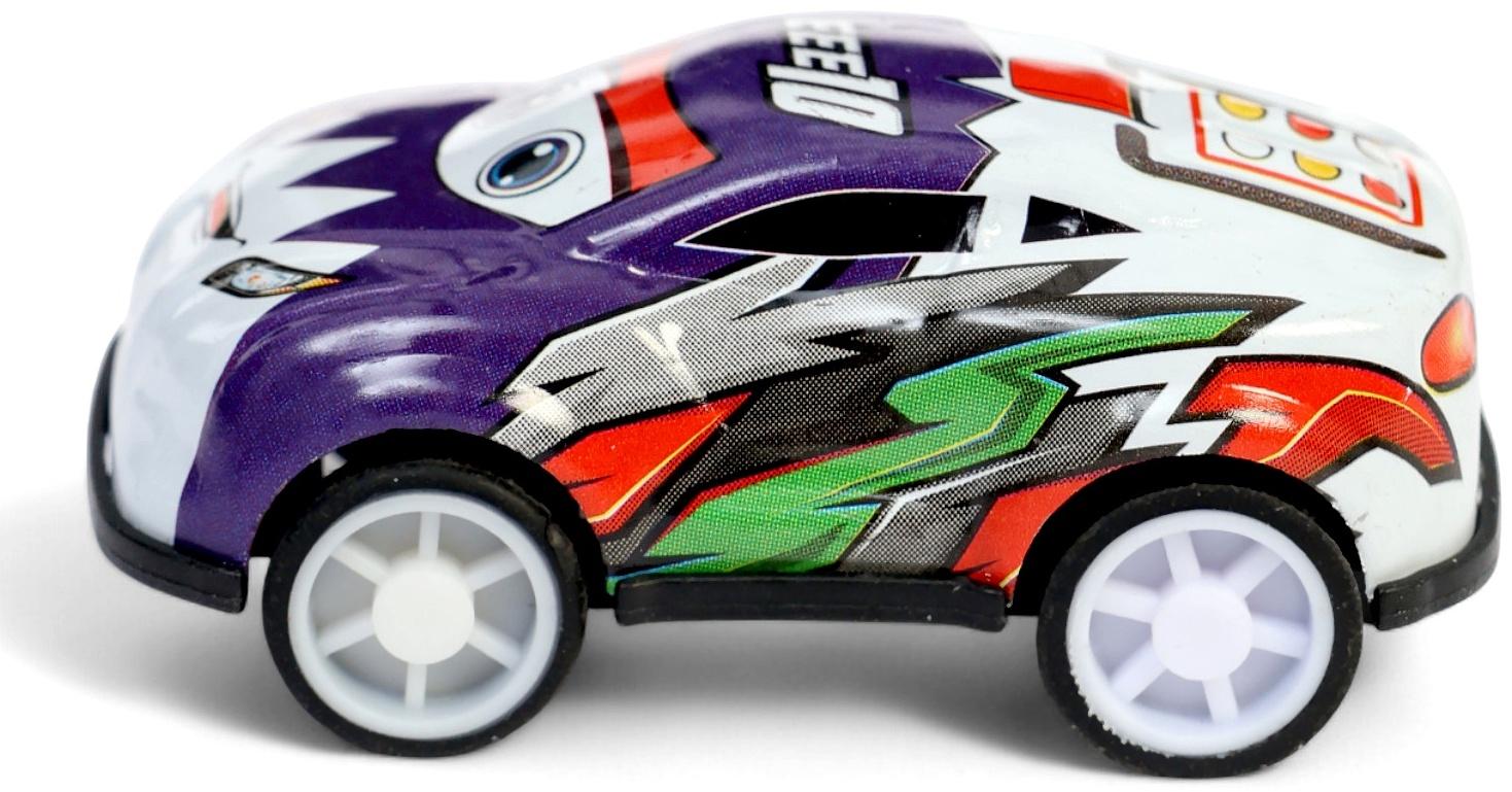 Машинка металлическая в яйце «Крути и гони», набор 12 шт., с рулеткой