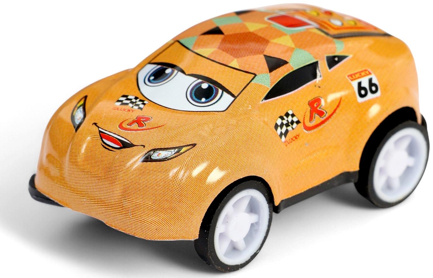 Машинка металлическая в яйце «Крути и гони», набор 12 шт., с рулеткой