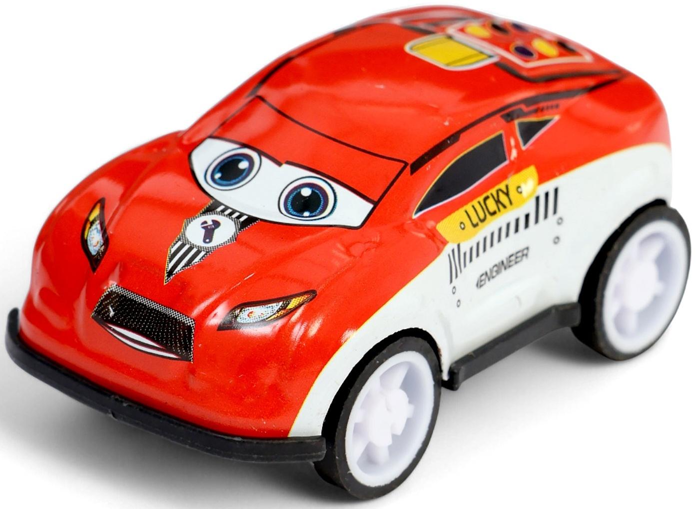 Машинка металлическая в яйце «Крути и гони», набор 12 шт., с рулеткой