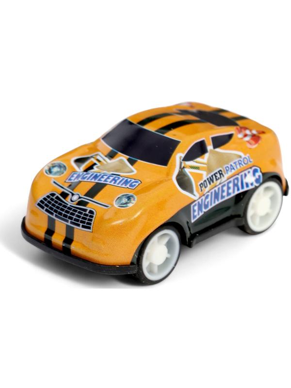 Машинка металлическая в яйце «Крути и гони», набор 12 шт., с рулеткой