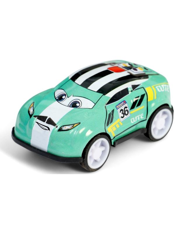 Машинка металлическая в яйце «Крути и гони», набор 12 шт., с рулеткой