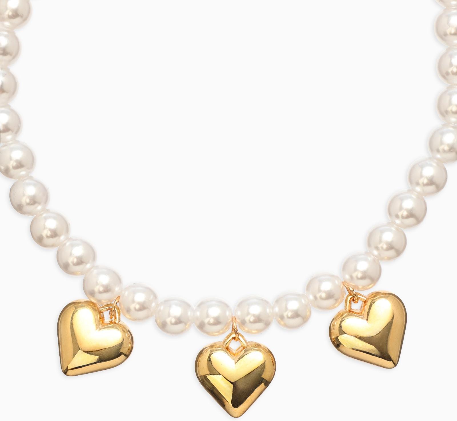 Обвес на штаны «Сердечки», набор 2 шт. цвет золото, серебро