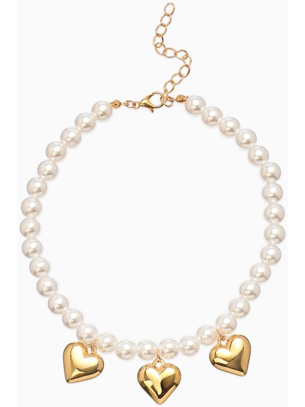 Обвес на штаны «Сердечки», набор 2 шт. цвет золото, серебро