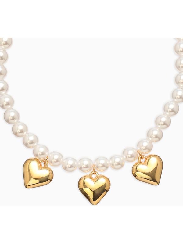 Обвес на штаны «Сердечки», набор 2 шт. цвет золото, серебро