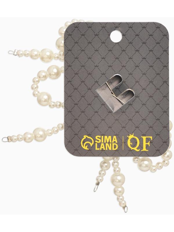 Обвес на штаны «Бантики», на булавке, набор 2 шт. белый в серебре