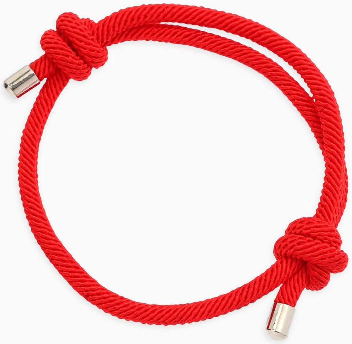 Браслет-оберег «Красная нить» узел, 5 мм, 15-28 см, затяжка, красный