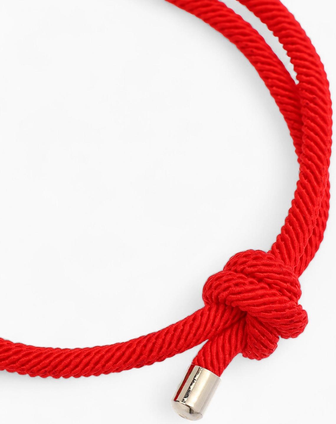 Браслет-оберег «Красная нить» узел, 5 мм, 15-28 см, затяжка, красный