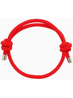 Браслет-оберег «Красная нить» узел, 5 мм, 15-28 см, затяжка, красный
