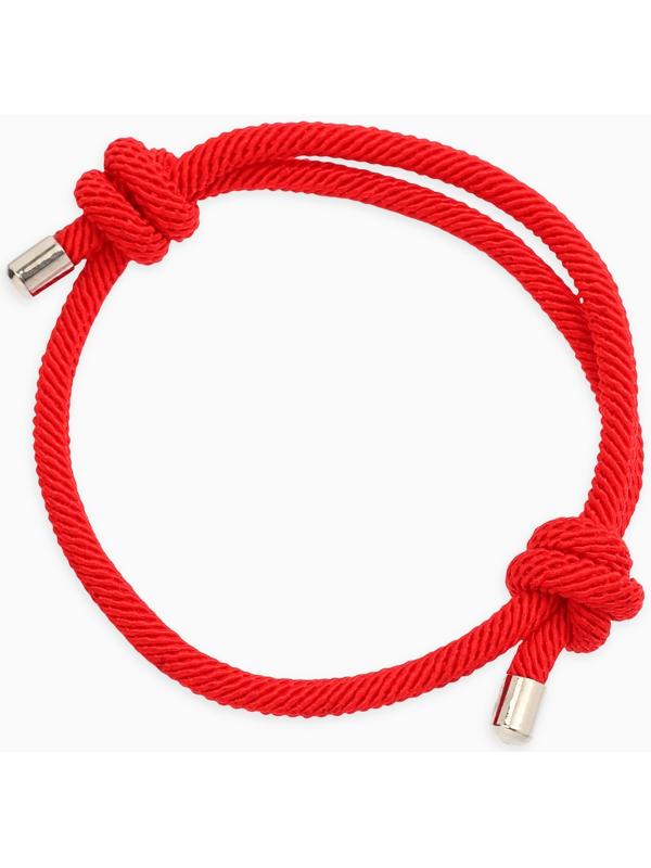 Браслет-оберег «Красная нить» узел, 5 мм, 15-28 см, затяжка, красный