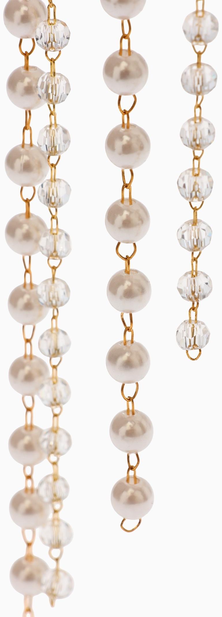 Украшение для волос «Паутина», 50 см, белое в золоте