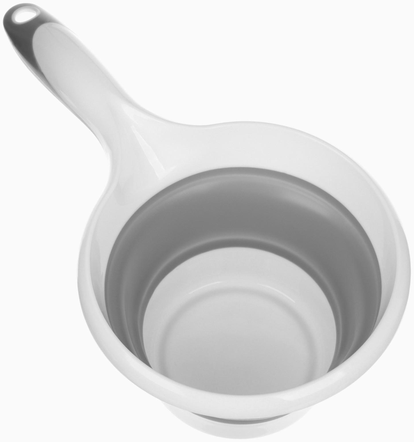Ковш для купания детский, складной, 1 л, цв. белый/серый