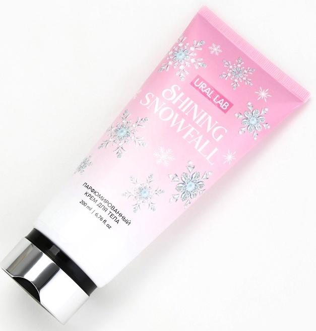 Крем для тела новогодний парфюмированный Shining Snowfall, 200 мл, URAL LAB