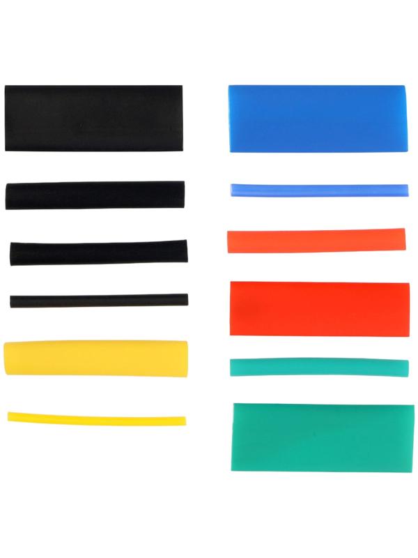 Термоусаживаемая трубка, 1.5/2/3/4/5/6/8/10 мм, набор 530 штук, длина 45 мм