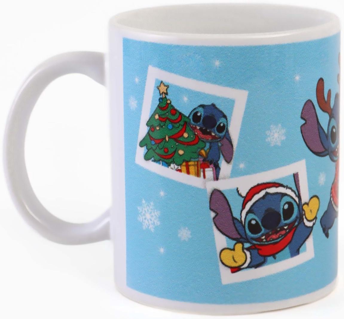 Кружка новогодняя сублимация 320 мл, Стич