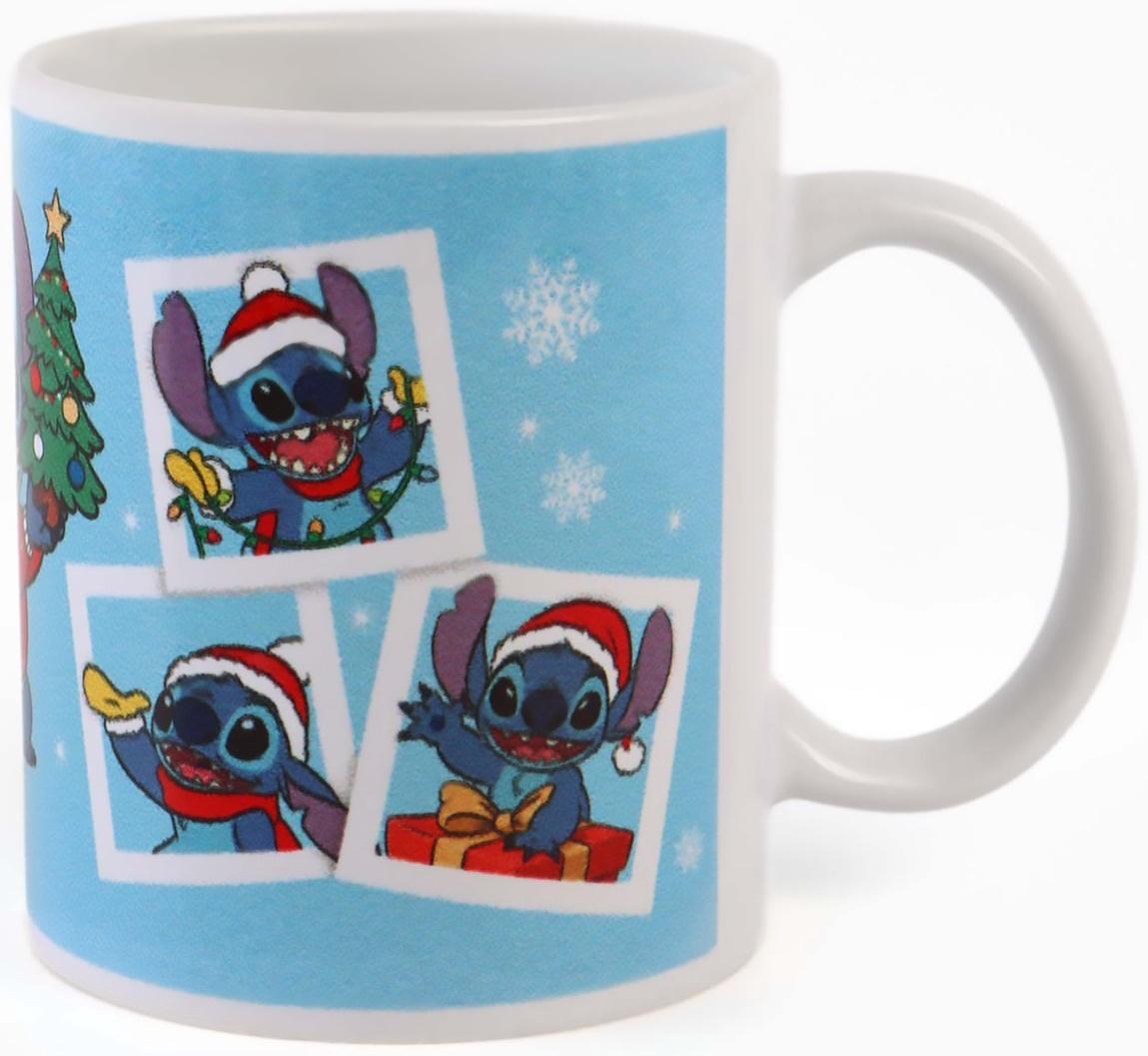 Кружка новогодняя сублимация 320 мл, Стич