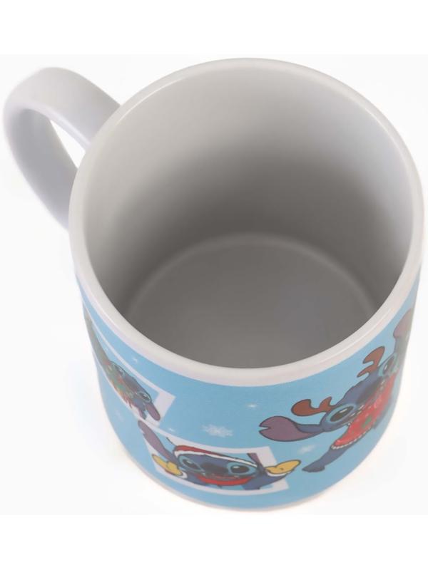 Кружка новогодняя сублимация 320 мл, Стич