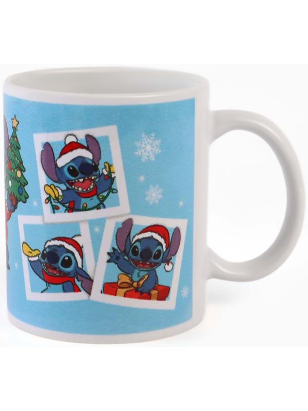 Кружка новогодняя сублимация 320 мл, Стич