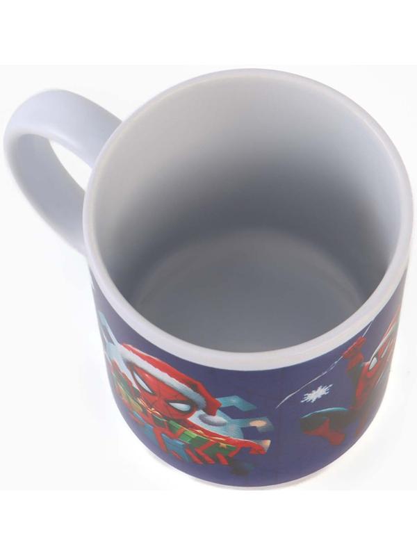 Кружка новогодняя сублимация 320 мл, Человек-паук