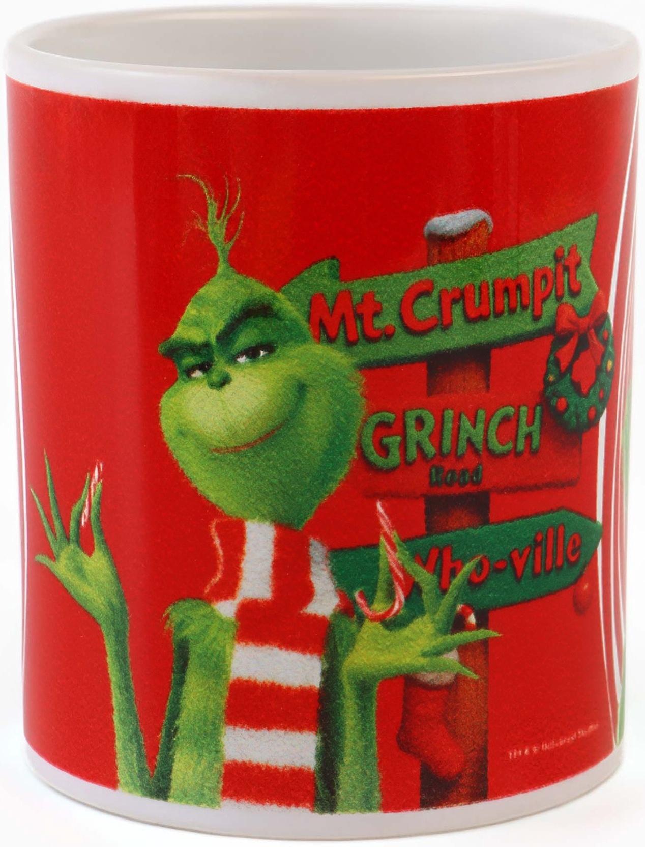 Кружка новогодняя сублимация 320 мл, Гринч