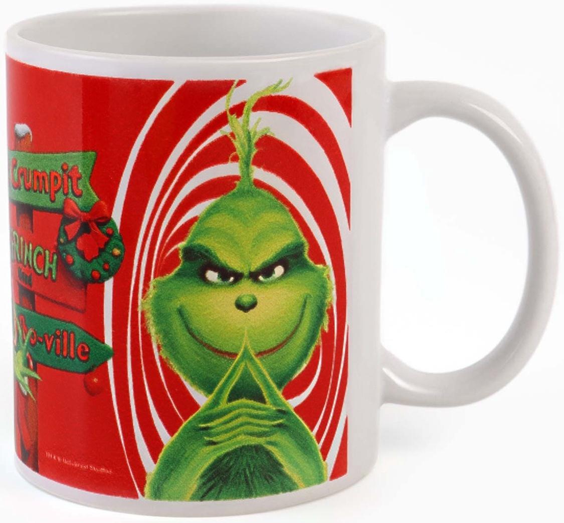 Кружка новогодняя сублимация 320 мл, Гринч
