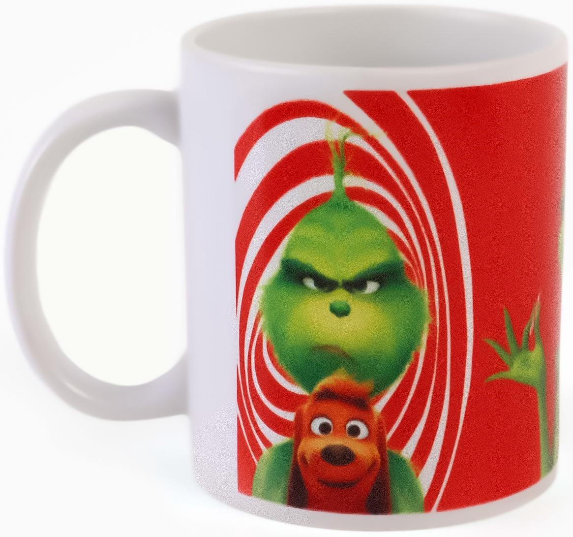 Кружка новогодняя сублимация 320 мл, Гринч