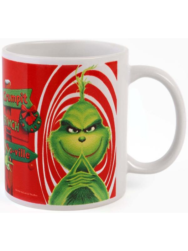 Кружка новогодняя сублимация 320 мл, Гринч