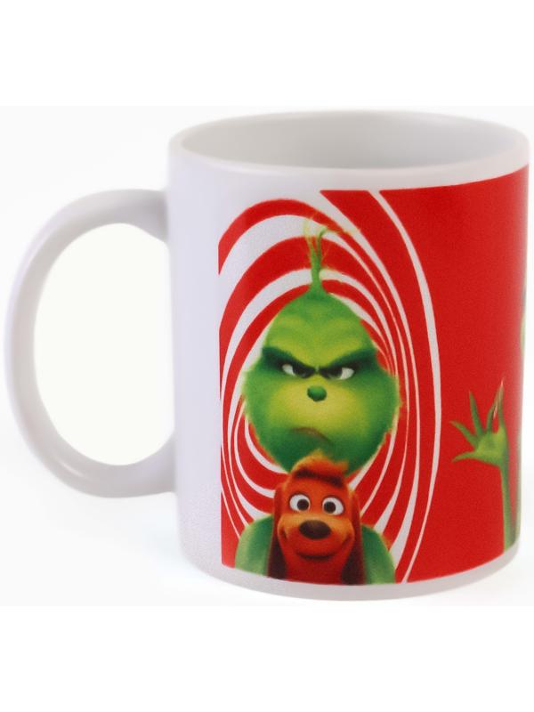 Кружка новогодняя сублимация 320 мл, Гринч