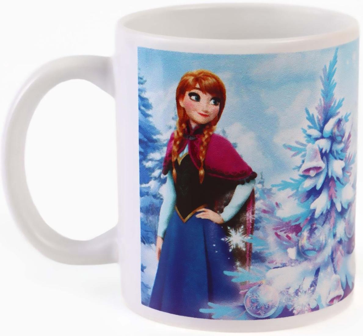 Кружка новогодняя сублимация 320 мл, Холодное сердце