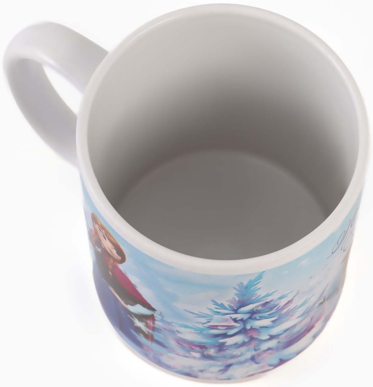 Кружка новогодняя сублимация 320 мл, Холодное сердце