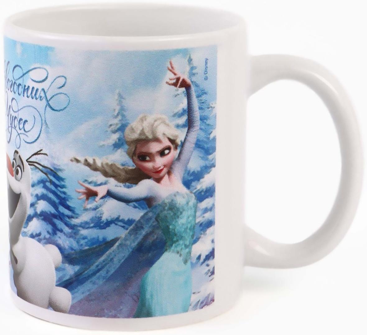 Кружка новогодняя сублимация 320 мл, Холодное сердце