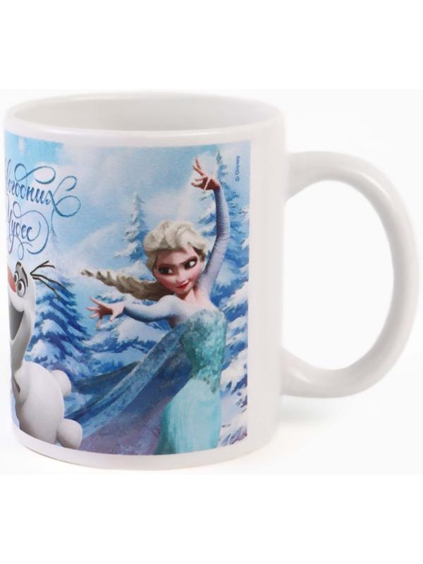 Кружка новогодняя сублимация 320 мл, Холодное сердце